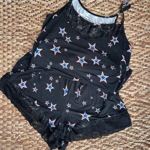 Torrid Black Starry Lace Sleepwear Set, Torrid sz 2 or 18